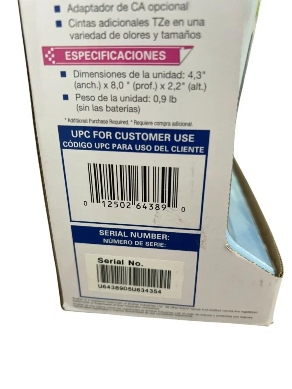 NEW Brother P-Touch PT-H110 2 Lines Portable Label Maker MSRP $65